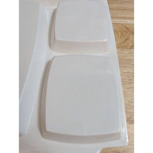 Peco Melamine Childs Sectioned Meal Tray 12x9 inch Shin-San 1983 geese fairy - Picture 7 of 12